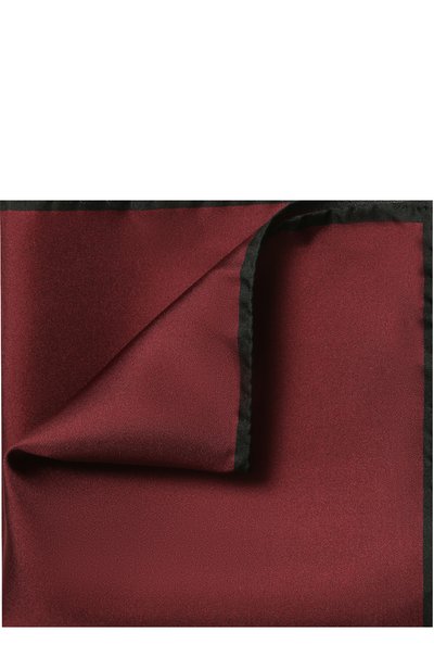 Мужской шелковый платок с контрастным кантом DOLCE & GABBANA, арт. GR412E/G0U4C