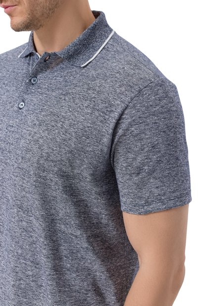 Поло изо льна и хлопка PAUL&SHARK, арт. 26411231, фото 5