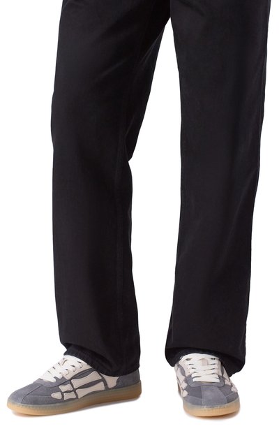 Замшевые кеды pacific bones AMIRI серого цвета по цене 69950 руб., арт. AMF0SR1176, фото 3 Замшевые кеды pacific bones AMIRI, арт. AMF0SR1176, фото 3