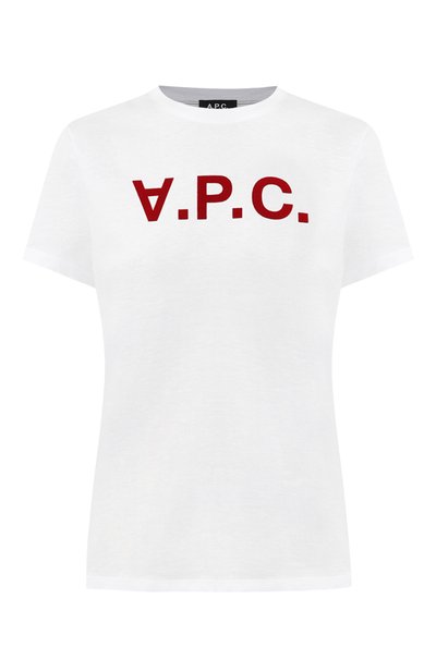 Женская хлопковая футболка A.P.C., арт. C0BQXF26944TAB