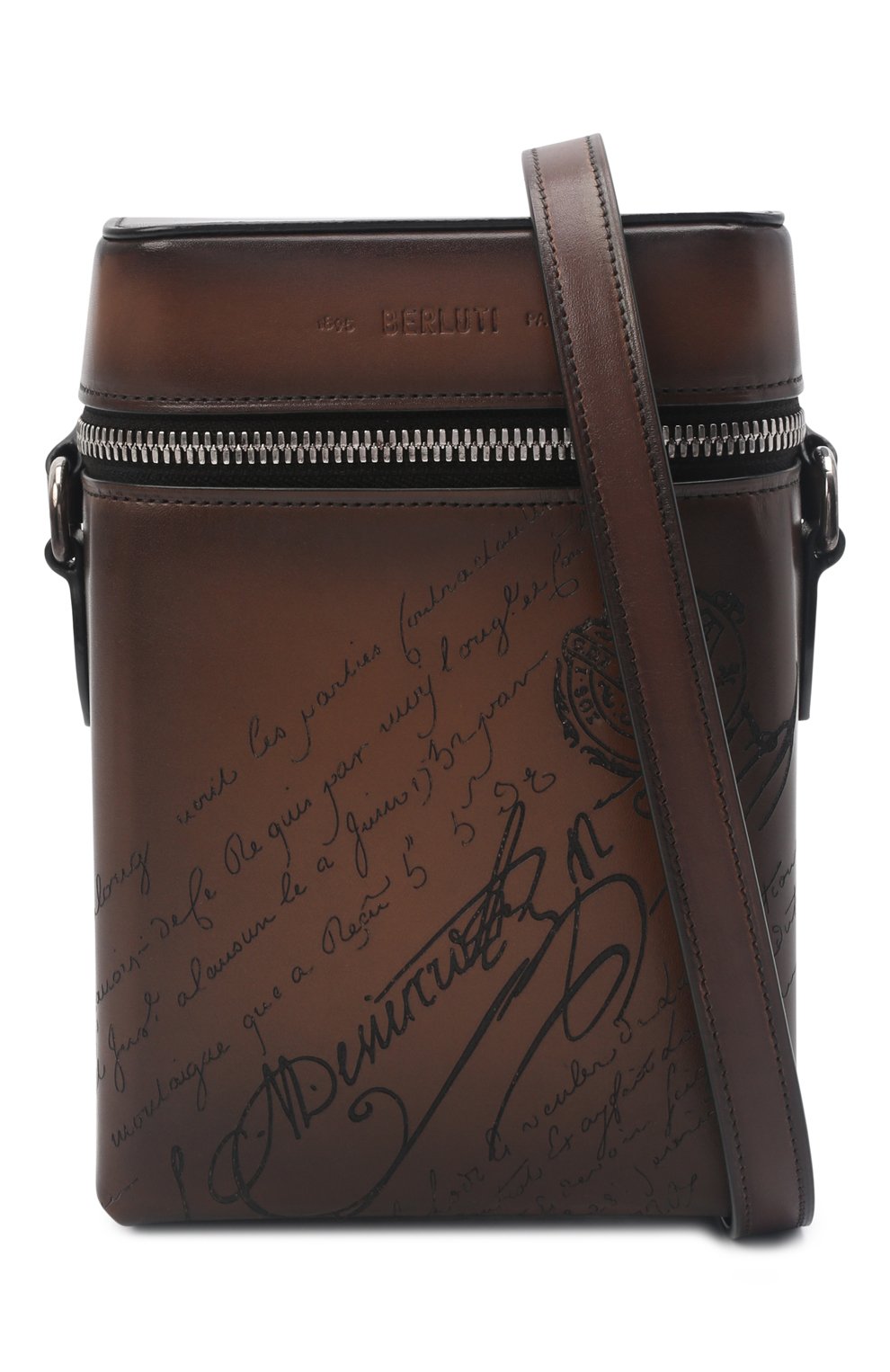 Кожаная сумка-мессенджер BERLUTI, арт. M230794, фото 6