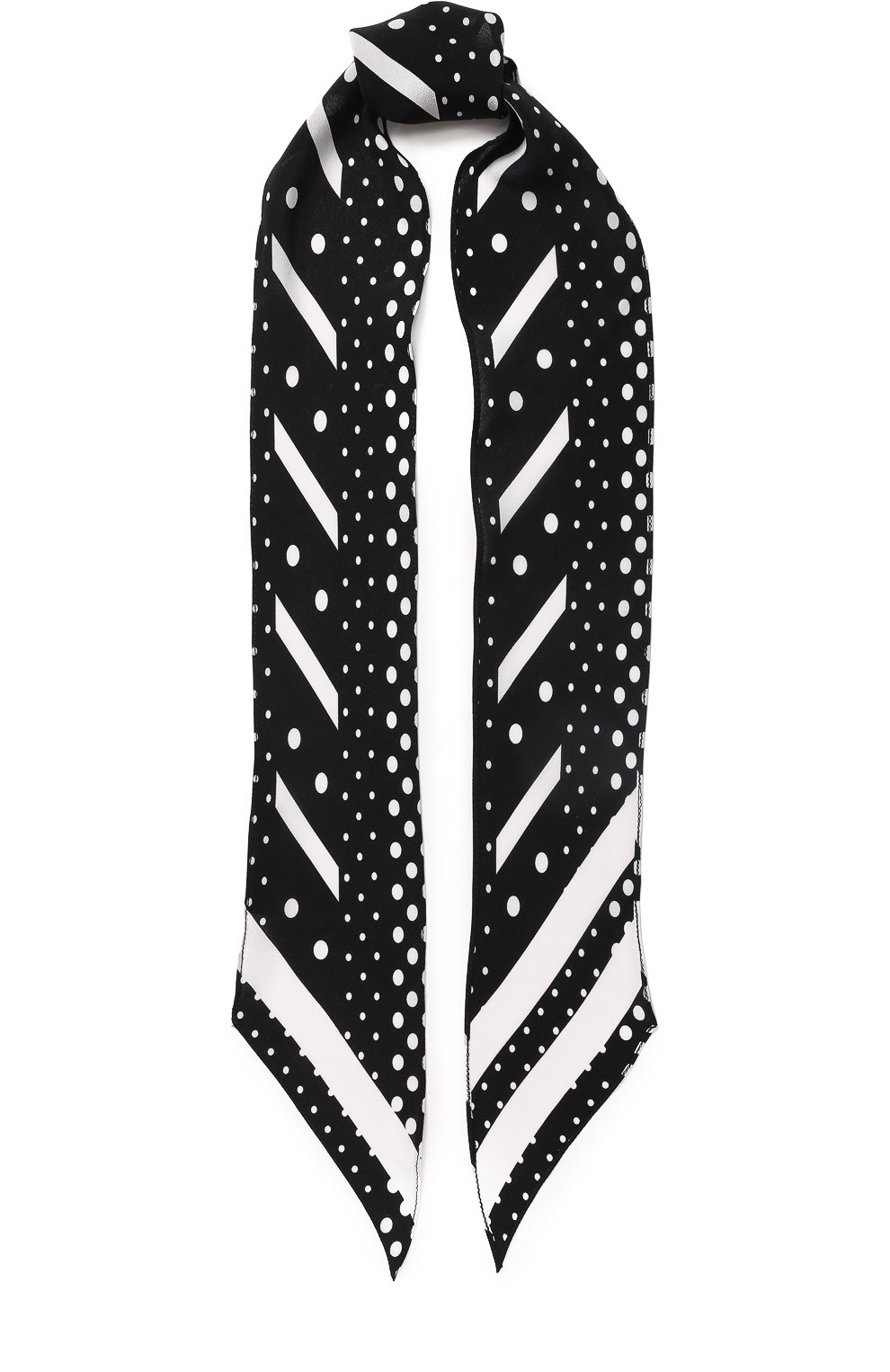 Шелковый шарф-бандо с принтом ROCKINS, арт. P0SSBK, фото 1