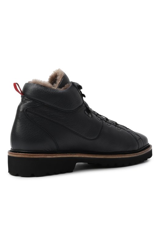 Кожаные ботинки Kiton USSA175N0012602/M Синий  USSA175N0012602/M Фото 5