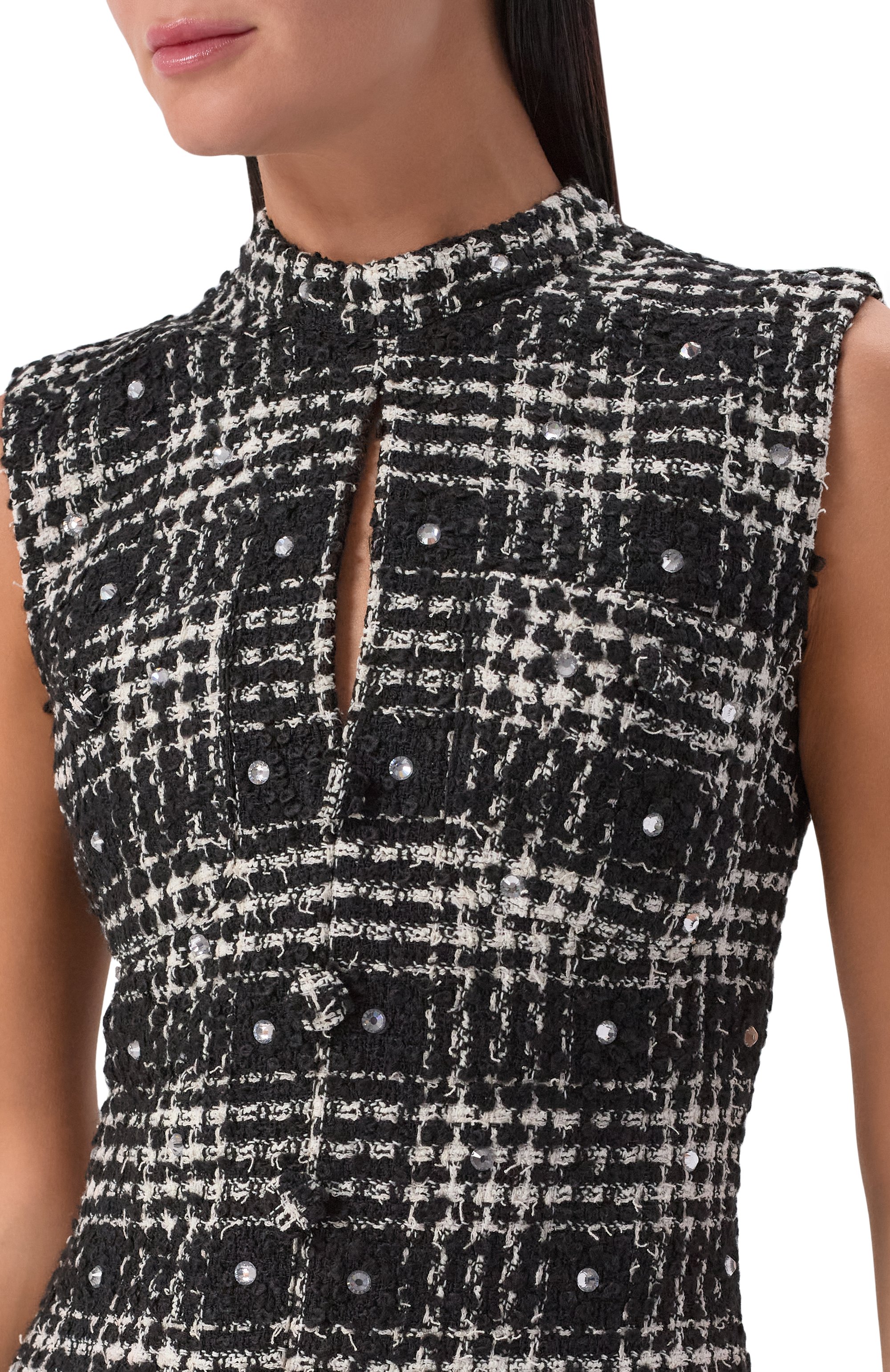 Твидовое платье GIUSEPPE DI MORABITO, арт. 05FWDR484C 05326, фото 4