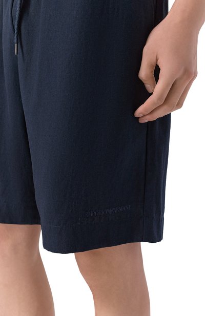 Шорты изо льна и вискозы EMPORIO ARMANI, арт. EM000681/AF20590, фото 5