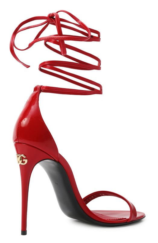 Лакированные босоножки Keira 105 Dolce & Gabbana CR1431_ Красный  CR1431_ Фото 5