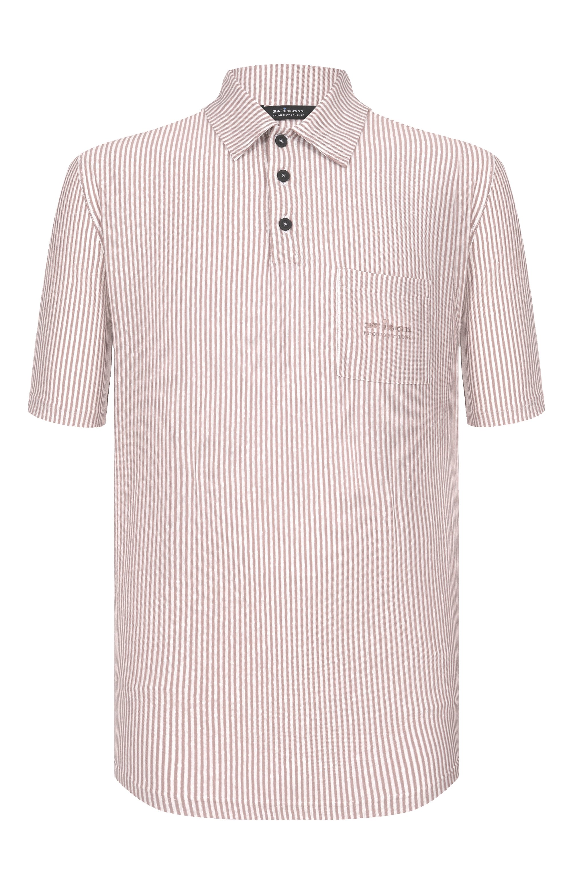 Поло изо льна и хлопка KITON, арт. UMM0747, фото 1