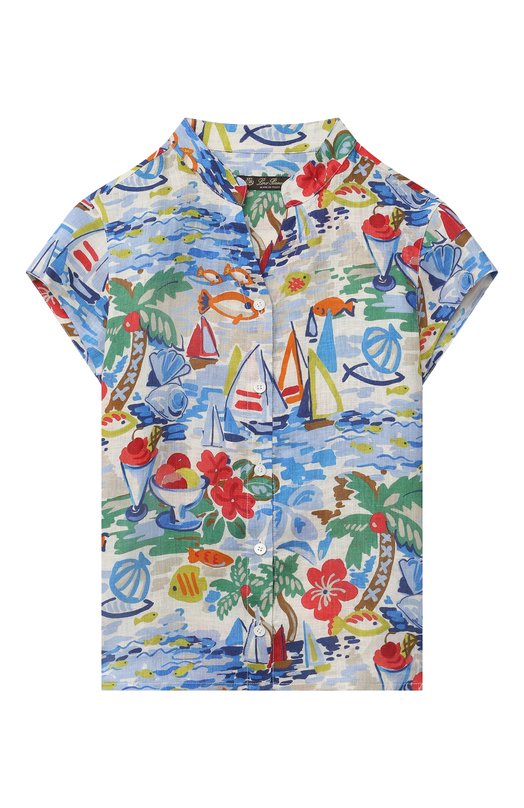 

Льняная рубашка Loro Piana, Разноцветный