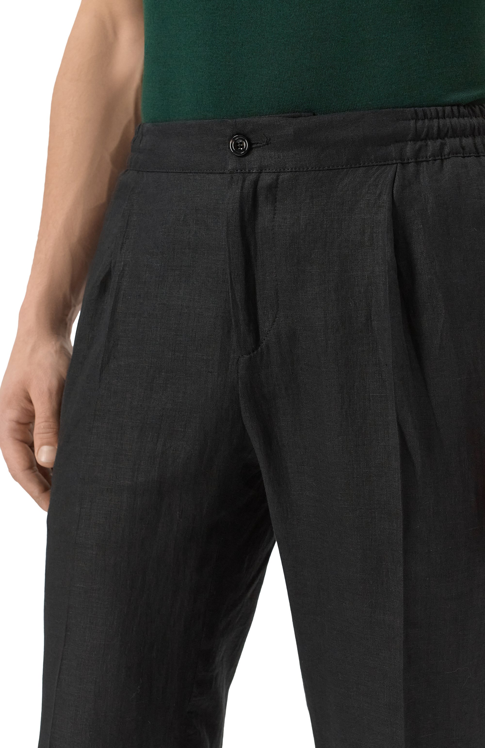 Льняные брюки KITON, арт. UPN01H0928621, фото 5