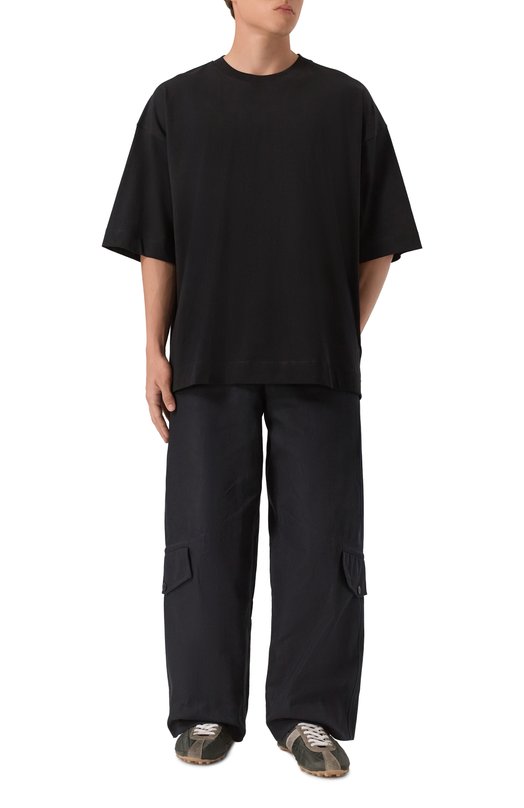 Хлопковая футболка Dries Van Noten 021112-2603-900 Чёрный  021112-2603-900 Фото 2