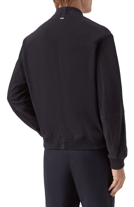 Замшевый бомбер BOSS 50543213 Синий  50543213 Фото 4