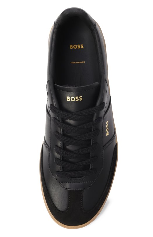 Кожаные кеды Brenta Tenn BOSS 50518001 Чёрный  50518001 Фото 6