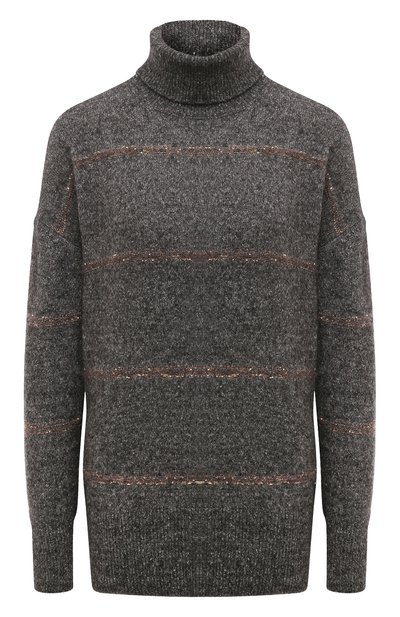 Женский свитер из шерсти и хлопка BRUNELLO CUCINELLI, арт. MSP71BP411