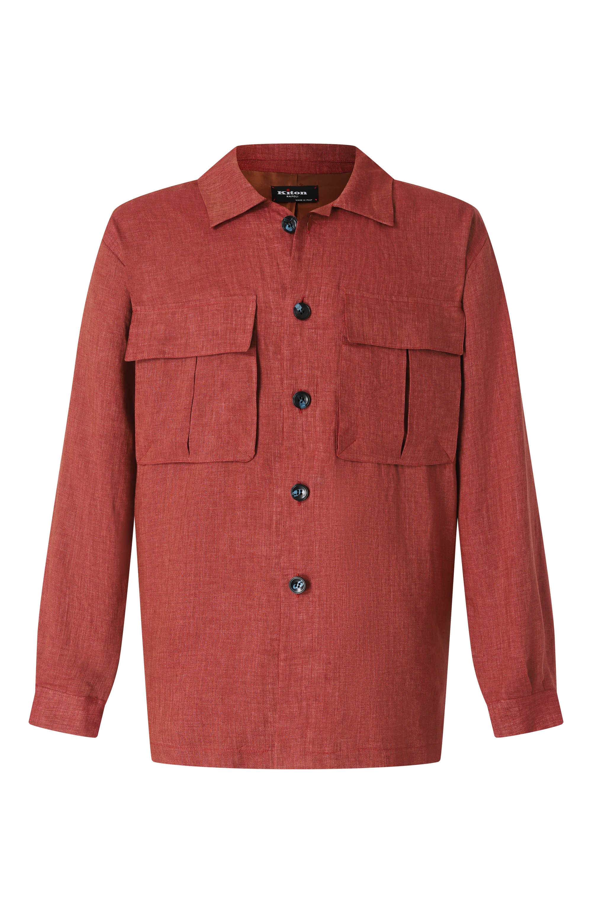Льняная рубашка KITON, арт. UMC013H0921106, фото 1