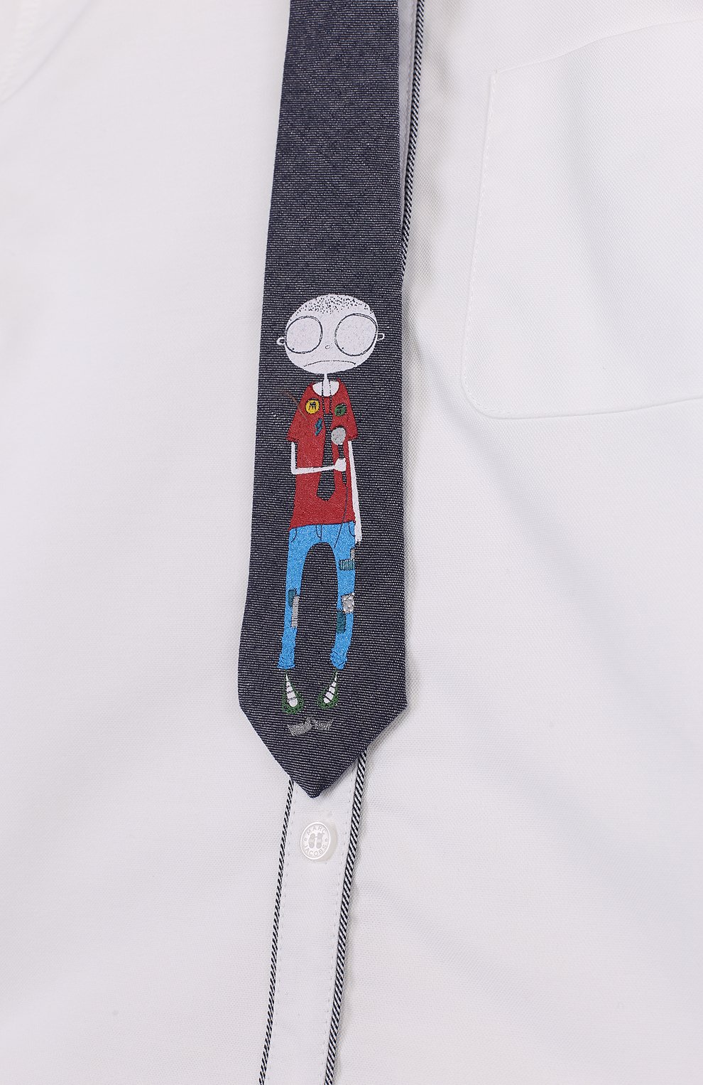 Комплект из хлопковой рубашки и галстука с принтом MARC JACOBS (THE), арт. W25310/6A-12A, фото 3