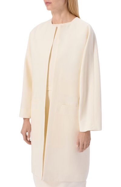 Пальто из шерсти и шелка MVST кремового цвета по цене 299500 руб., арт. M26.2PW.C007/F091, фото 3 Пальто из шерсти и шелка MVST, арт. M26.2PW.C007/F091, фото 3