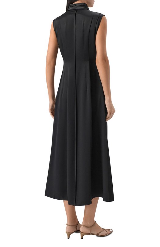 Атласное платье Jil Sander J02CT0554/J76018 Чёрный  J02CT0554/J76018 Фото 3