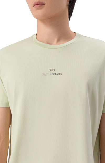 Хлопковая футболка PAUL&SHARK, арт. 26411040_001, фото 5