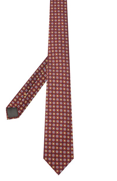 Шелковый галстук CANALI оранжевого цвета по цене 13900 руб., арт. 18/HJ02959, фото 2 Шелковый галстук CANALI, арт. 18/HJ02959, фото 2