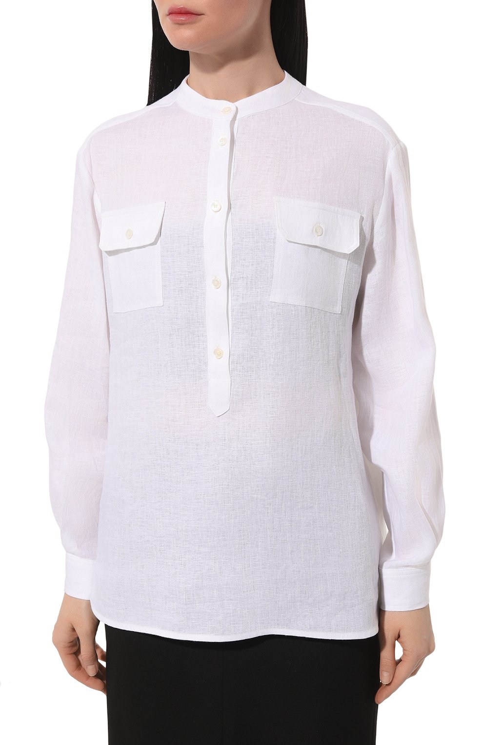 Льняная блузка KITON, арт. D55448H08838, фото 3