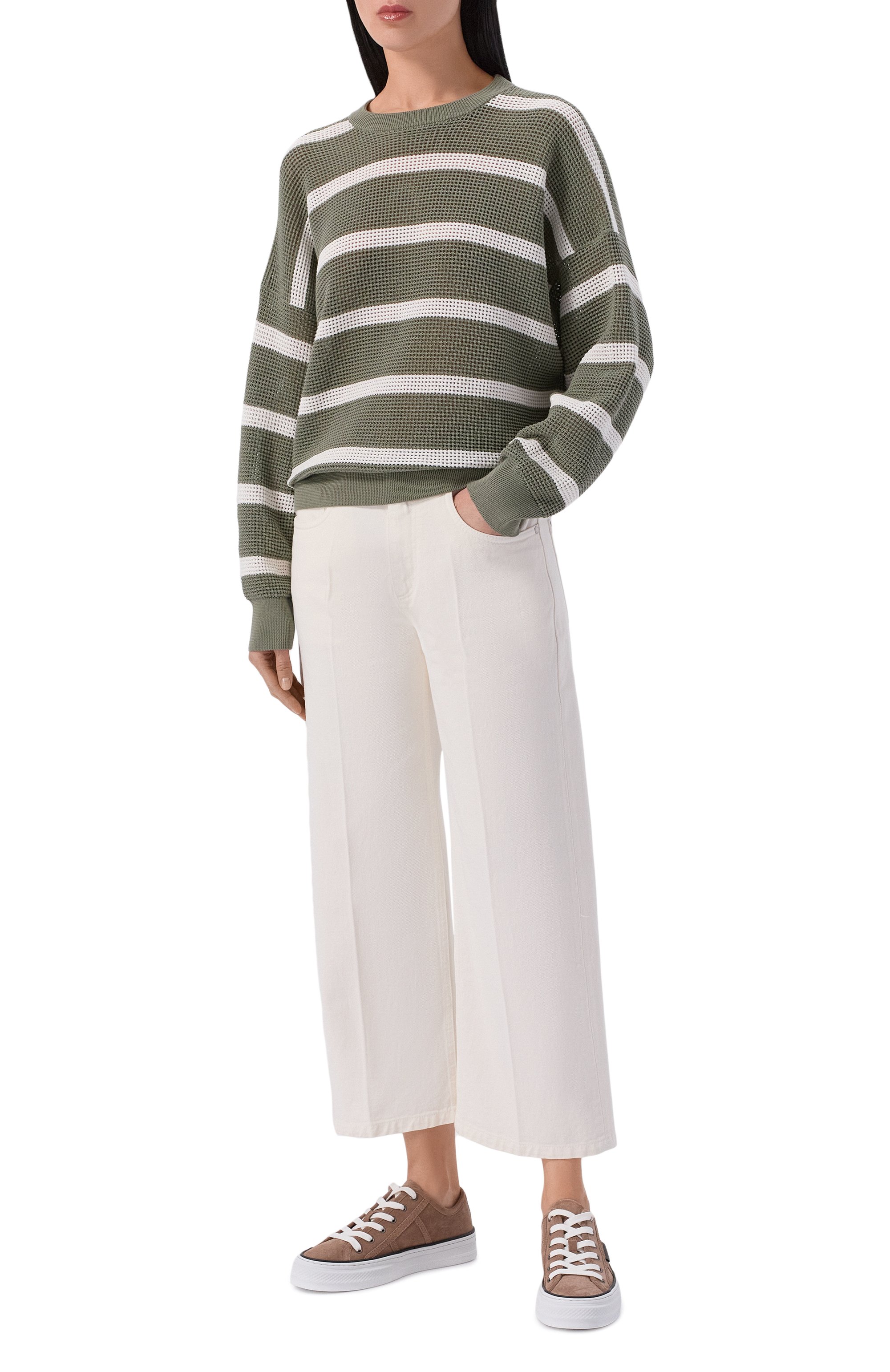 Хлопковый пуловер BRUNELLO CUCINELLI, арт. M19225700, фото 2