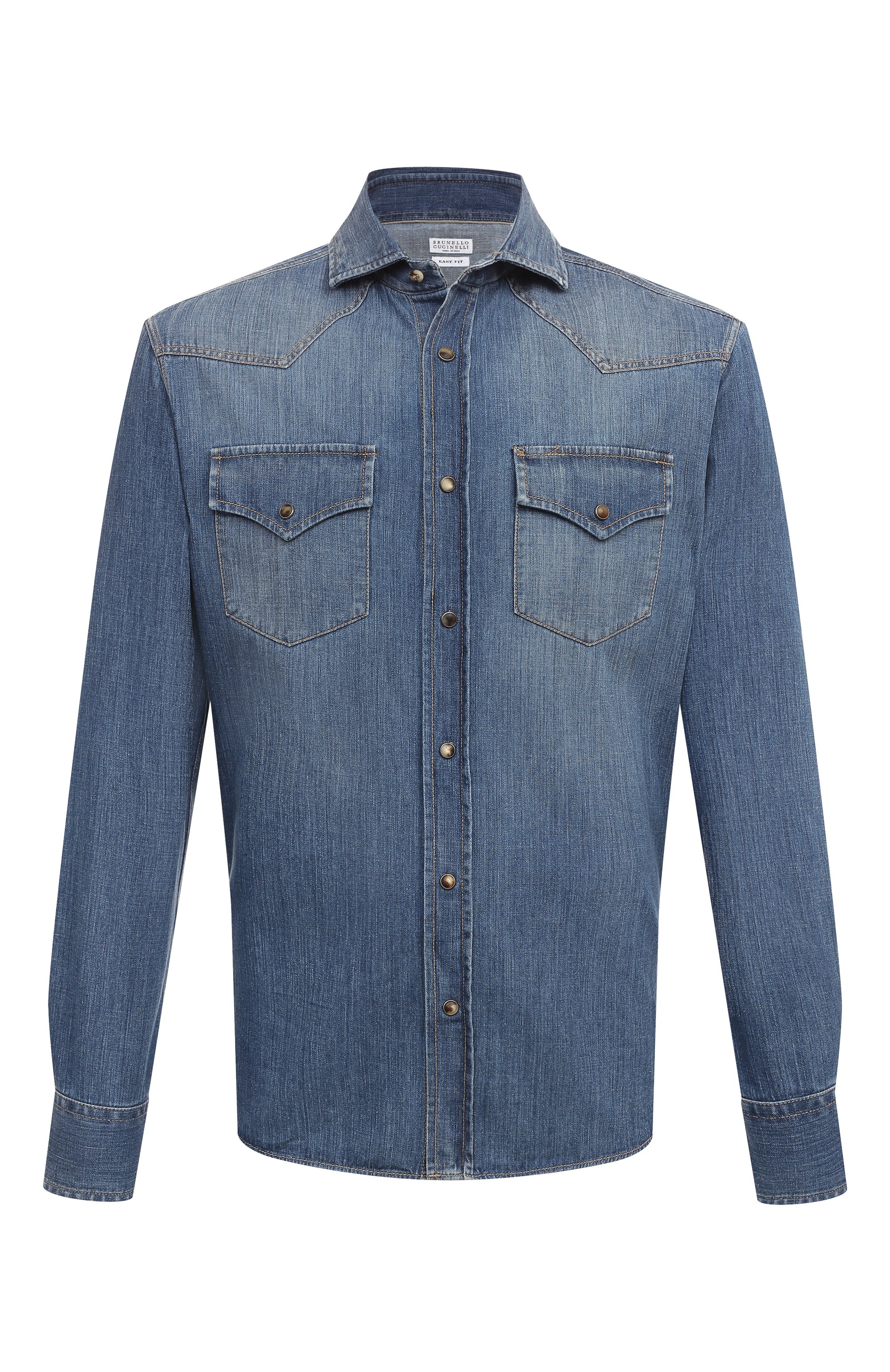 Джинсовая рубашка BRUNELLO CUCINELLI, арт. ME6454008, фото 1
