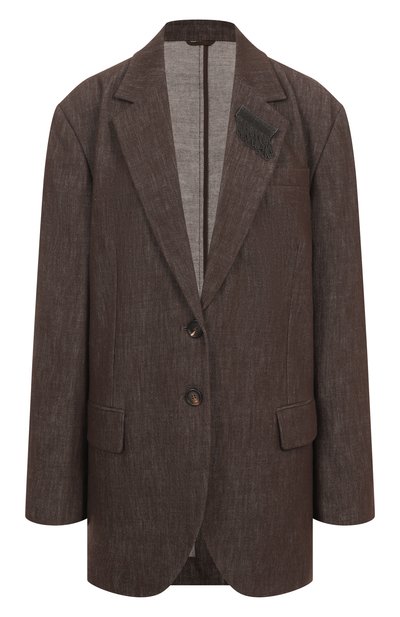Женский хлопковый жакет BRUNELLO CUCINELLI, арт. MB1257390P