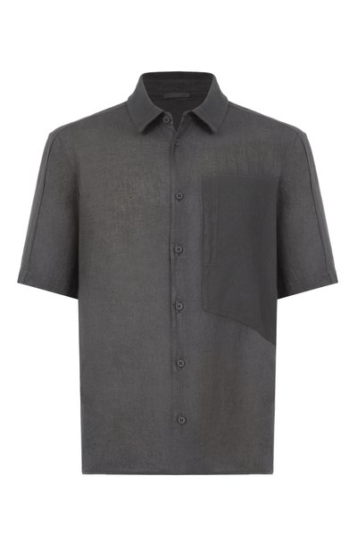 Мужская рубашка изо льна и хлопка TRANSIT, арт. CFUTRZV312