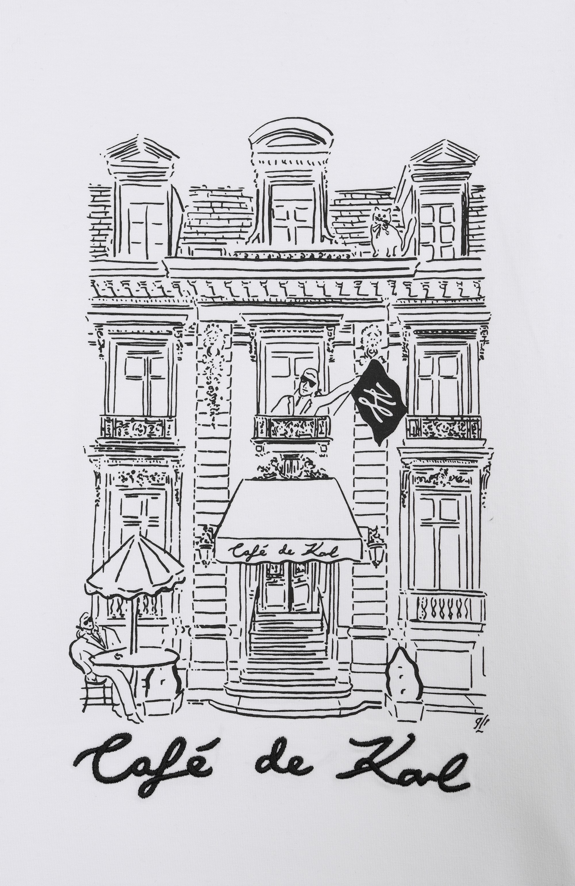 Хлопковая футболка KARL LAGERFELD KIDS, арт. Z30494, фото 3