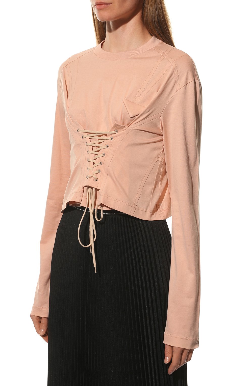 Хлопковый топ PRADA, арт. 34632C-ILK-F0D91-221, фото 3