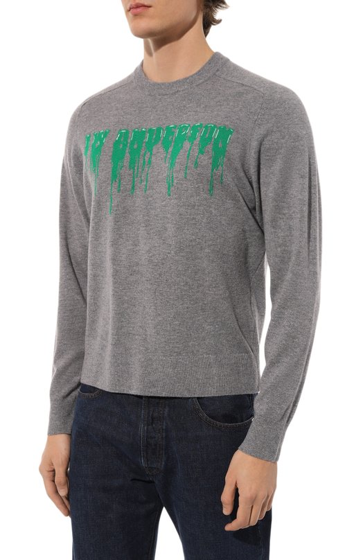 Шерстяной джемпер JW Anderson Серый, фото 3