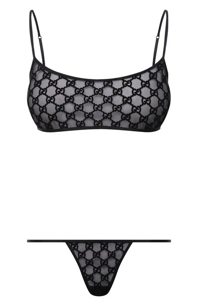 Женские комплект из бюстгальтера и трусов GUCCI, арт. 653170/XUACR