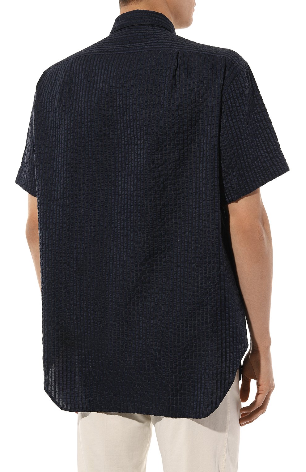 Рубашка из хлопка и шелка GIORGIO ARMANI, арт. 4SGCC099/T04S7, фото 4