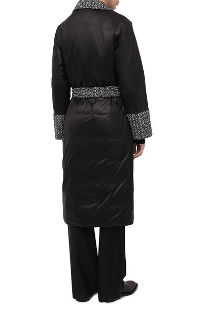 Пальто SEVEN LAB черного цвета по цене 29400 руб., арт. CMTW20-BAT tw b/black, фото 4 Пальто SEVEN LAB, арт. CMTW20-BAT tw b/black, фото 4