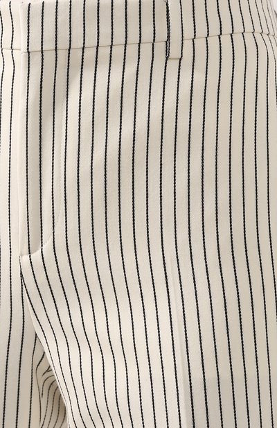 Брюки из смеси шерсти и хлопка CELINE белого цвета по цене 117500 руб., арт. 2P322881C, фото 5 Брюки из смеси шерсти и хлопка CELINE, арт. 2P322881C, фото 5
