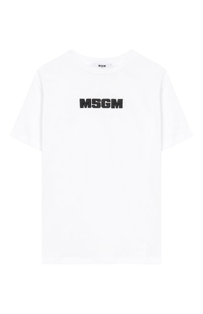 Хлопковая футболка MSGM KIDS, арт. S6MSJUTH072
