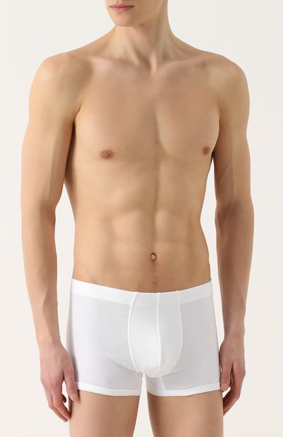 Хлопковые боксеры HANRO белого цвета по цене 9580 руб., арт. 3171, фото 2 Хлопковые боксеры HANRO, арт. 3171, фото 2