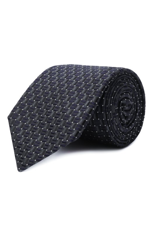 Шелковый галстук Zilli CRAV2BM0600VZG000 Серый CRAV2BM0600VZG000