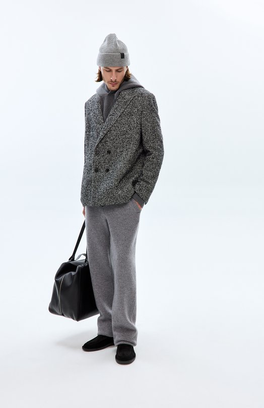 Худи из кашемира и шерсти Giorgio Armani GM002332/TE12430 Серый  GM002332/TE12430 Фото 6