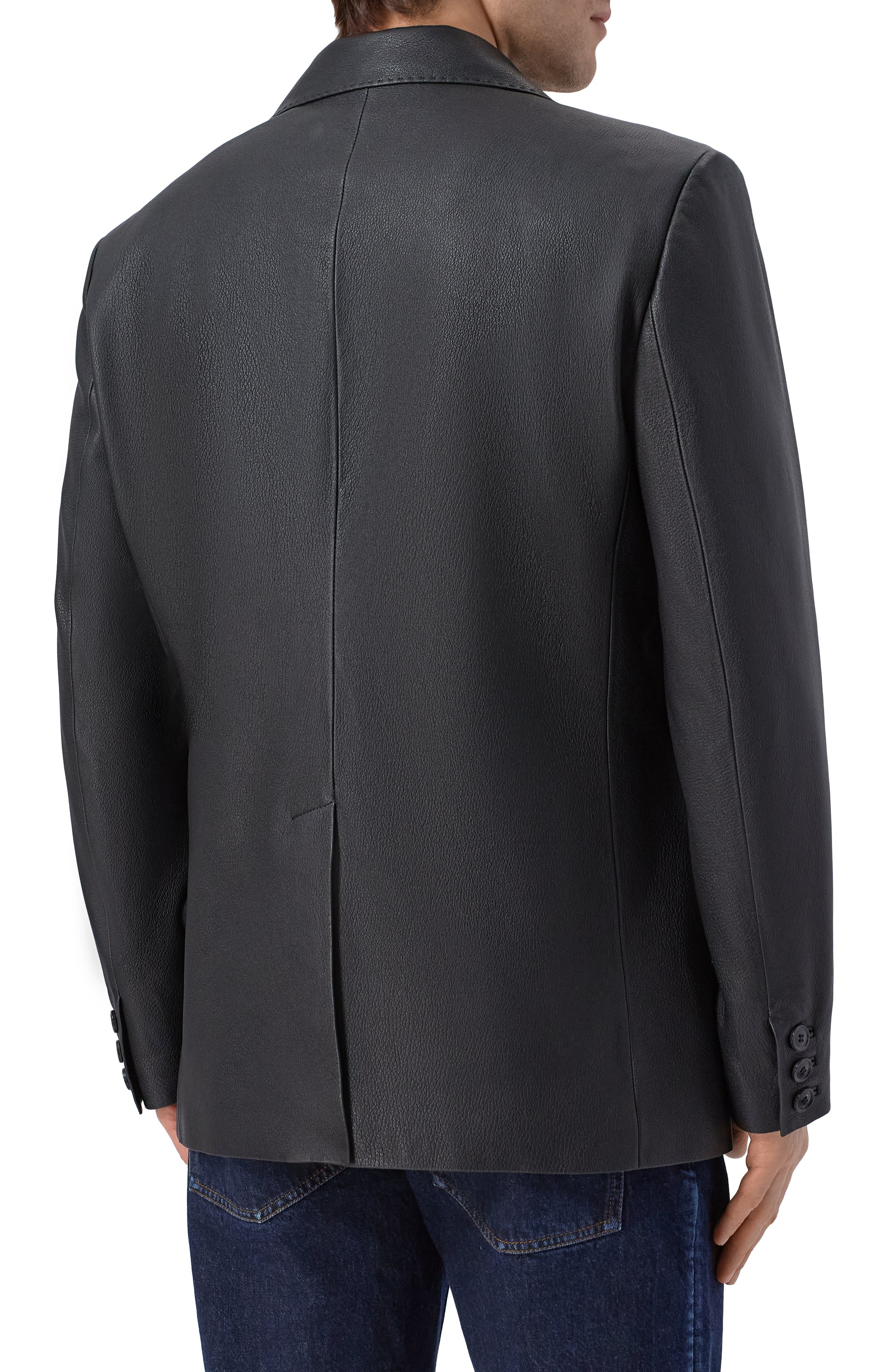 Кожаный пиджак MVST, арт. M25.1PM.J004/CERV0 SILKY, фото 4