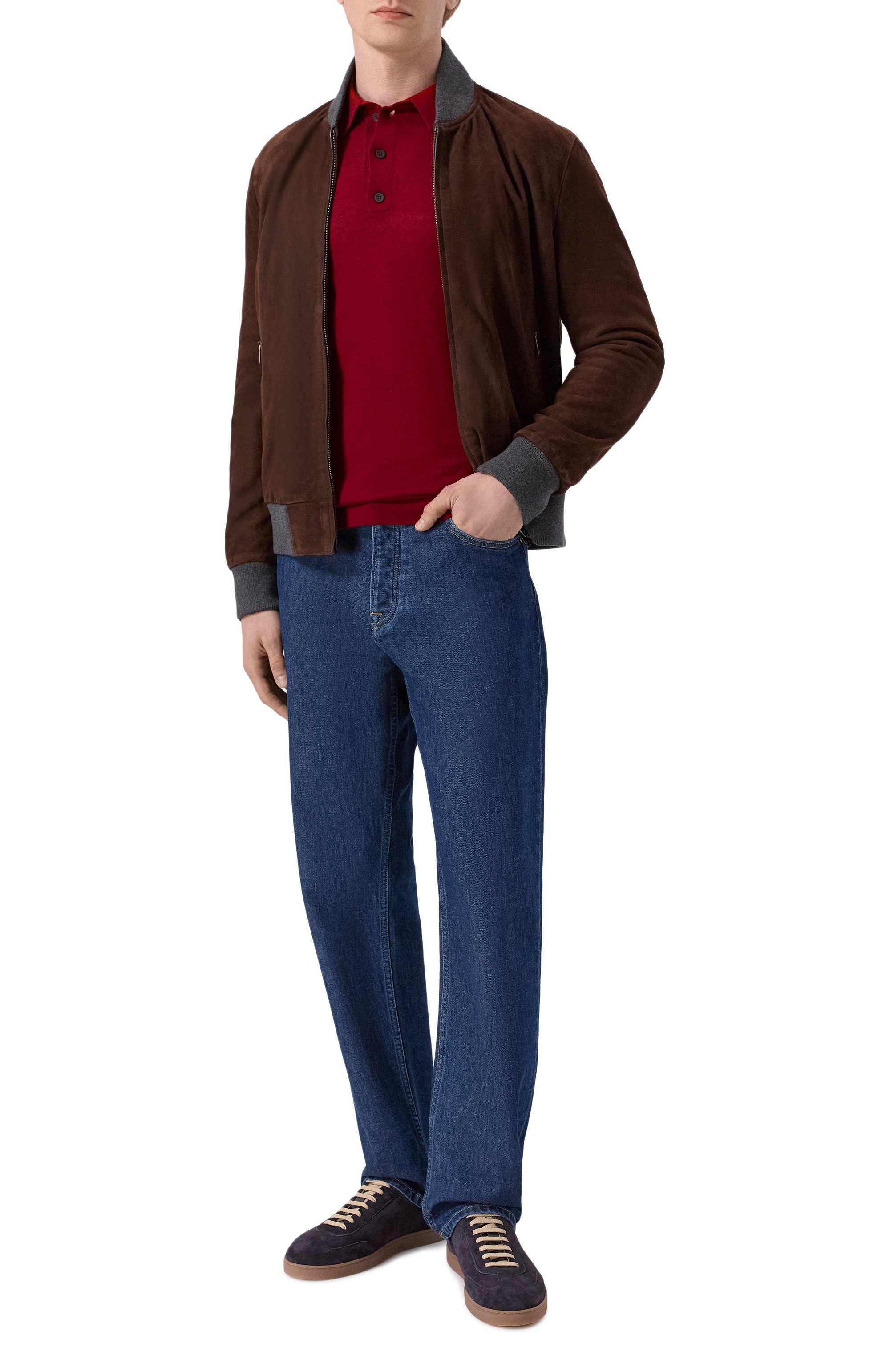 Поло из шерсти и шелка KITON, арт. UMM066706, фото 2