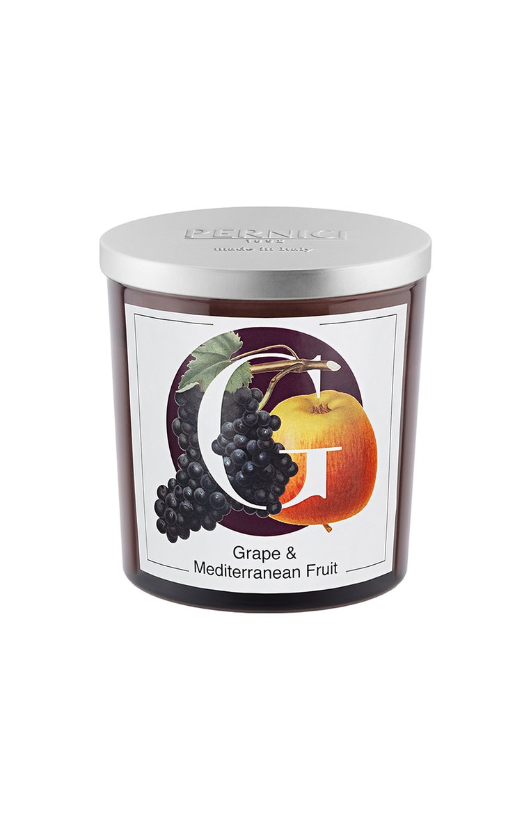 Свеча grape & mediterranean fruit (350g) PERNICI бесцветного цвета, арт. 8001962088084 | Фото 1 (Нос: Не проставлено; Региональные ограничения белый список (Axapta Mercury): Не проставлено; Ограничения доставки: flammable, fragile-2)