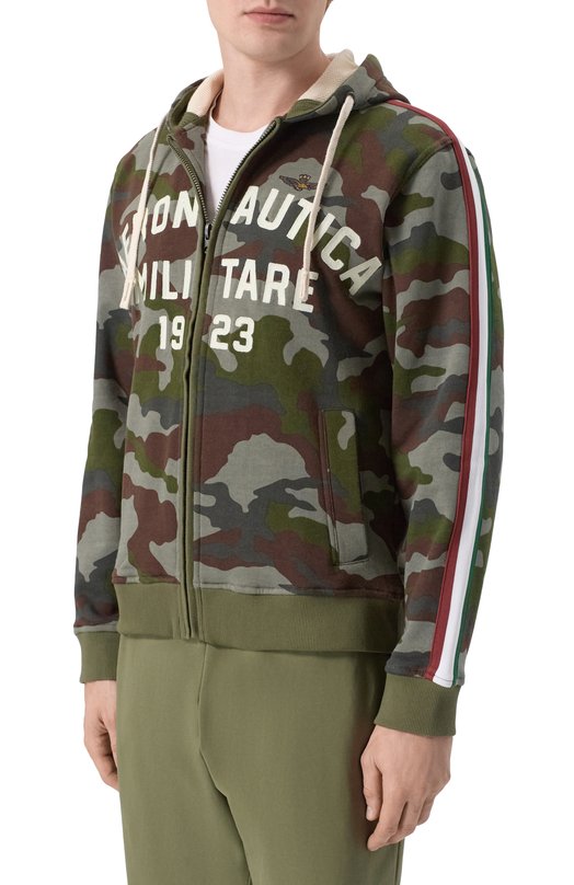 Хлопковая толстовка Aeronautica Militare FE2070UF00678 Разноцветный  FE2070UF00678 Фото 3