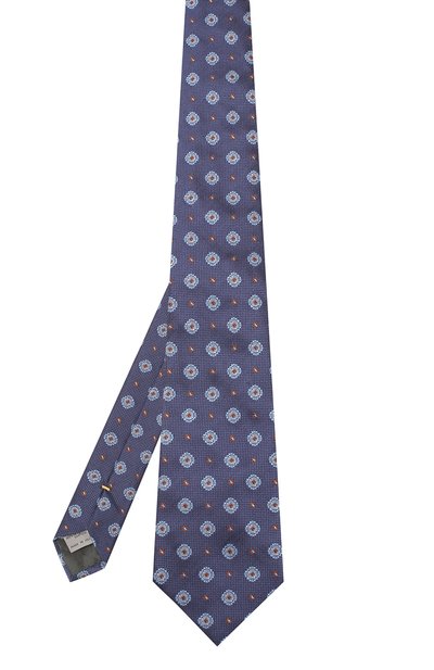 Шелковый галстук CANALI синего цвета по цене 9525 руб., арт. 18/HJ02261, фото 2 Шелковый галстук CANALI, арт. 18/HJ02261, фото 2