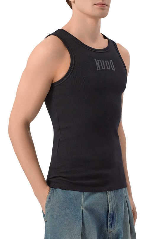 Хлопковая майка Magliano MGSS26TT02876 Чёрный  MGSS26TT02876 Фото 3