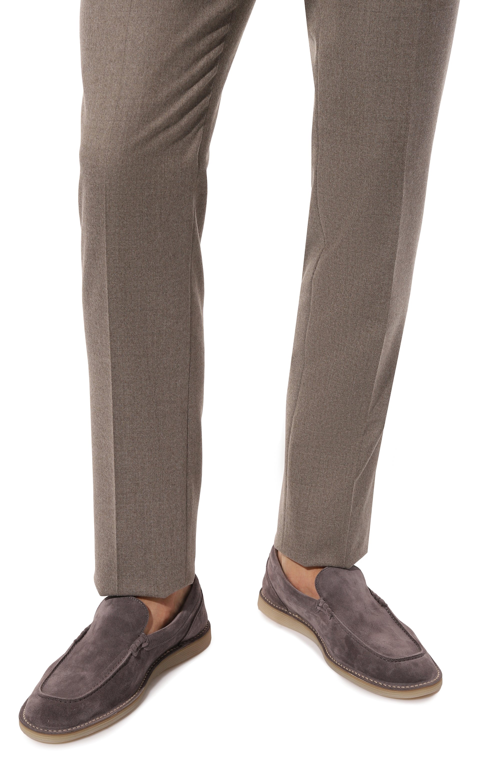 Замшевые лоферы new florio ideal DOLCE & GABBANA серого цвета по цене 89950 руб., арт. A50593/AS707, фото 3 Замшевые лоферы new florio ideal DOLCE & GABBANA, арт. A50593/AS707, фото 3