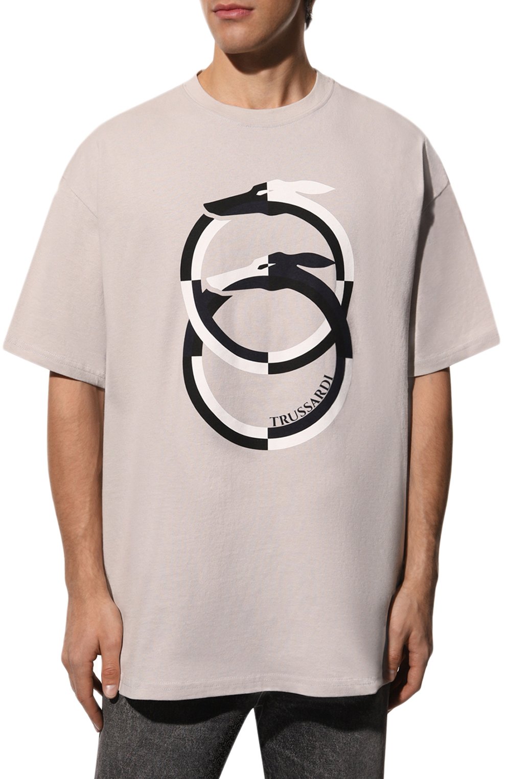 Хлопковая футболка TRUSSARDI, арт. 52T00677-1T006160, фото 3