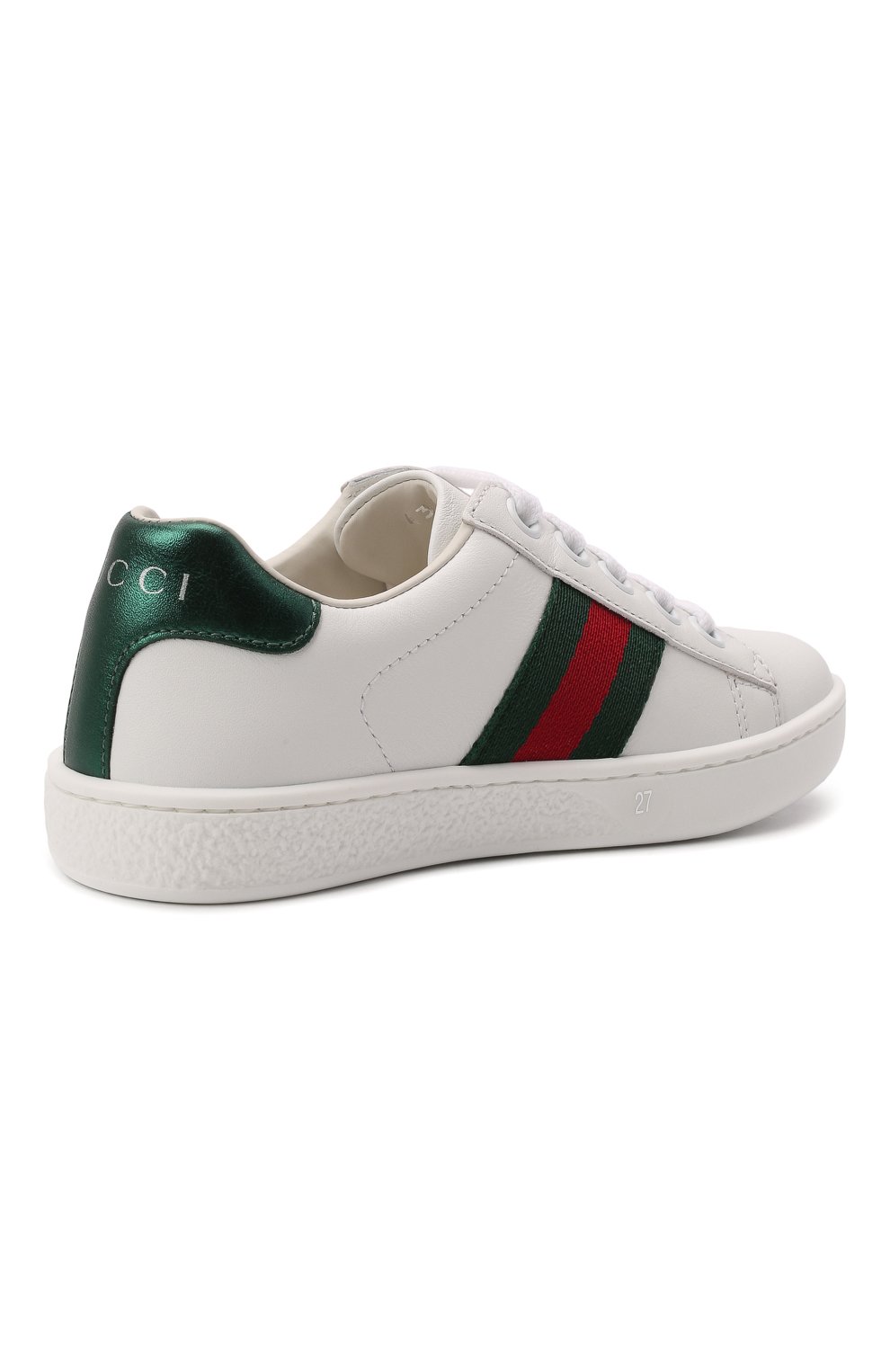 Кожаные кеды GUCCI, арт. 433148/CPWE0, фото 3