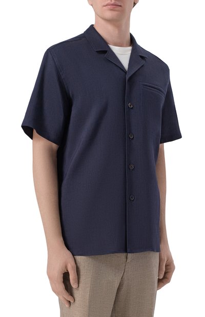 Рубашка изо льна и шерсти CORNELIANI, арт. 27I201/2718468, фото 3