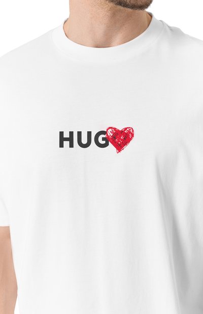 Хлопковая футболка HUGO, арт. 50530557, фото 5